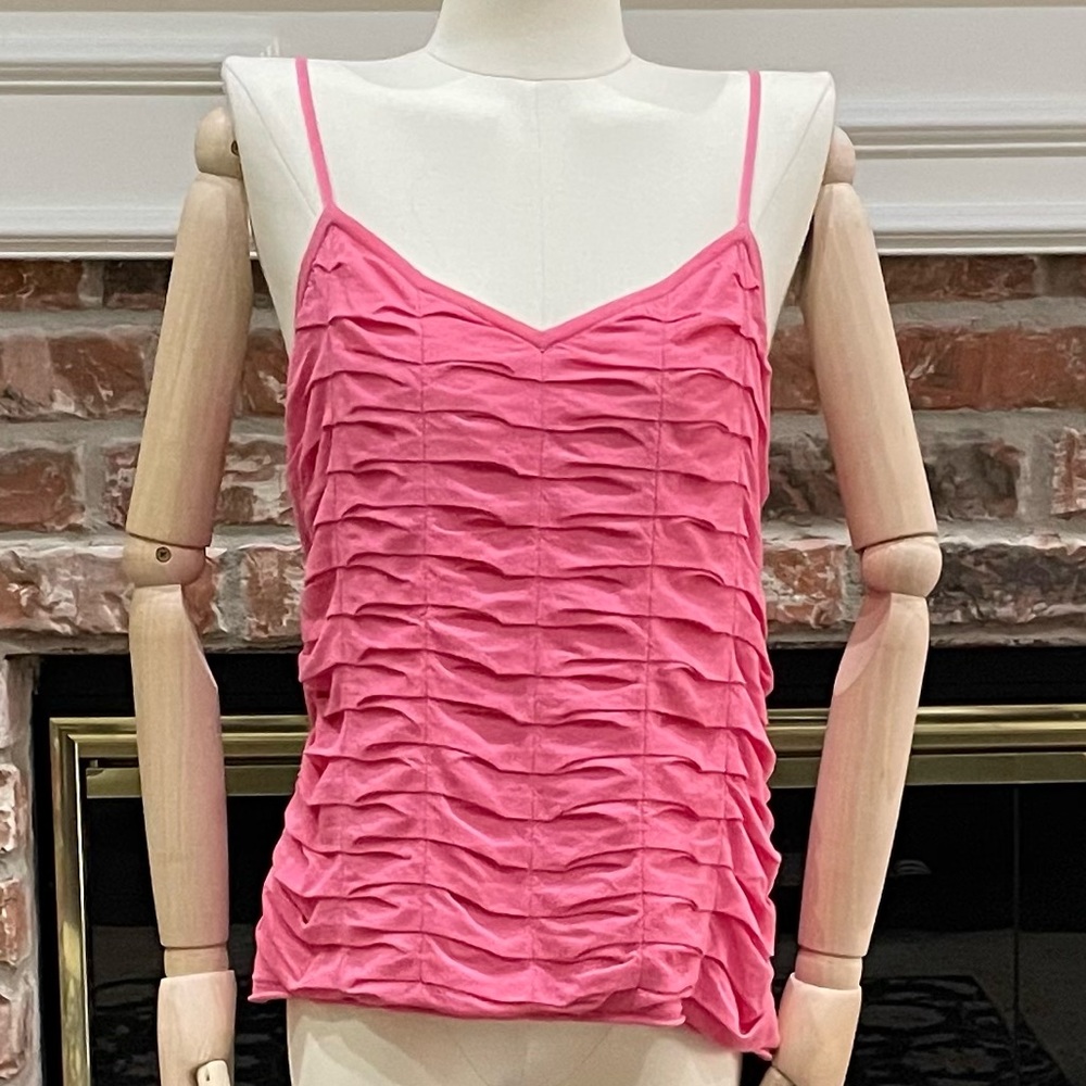 Iisli pink ruched pink camisole / S / Excellent Condition